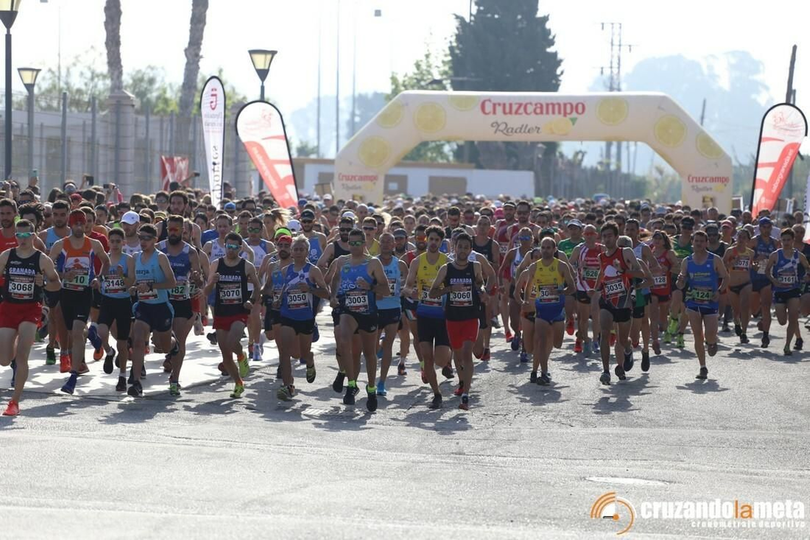 Salida de la última cita del Gran Premio de Fondo Diputación celebrado en Salobreña.