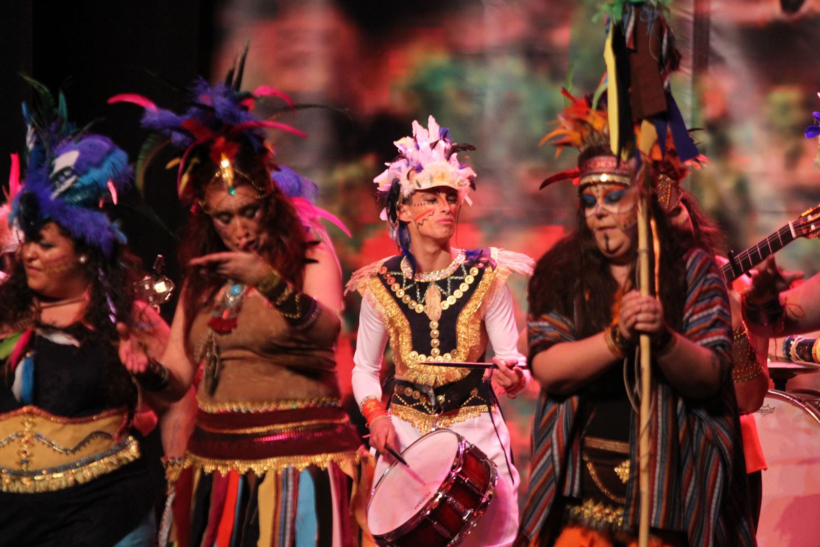 Imágenes del primer día de preliminares de concurso del Carnaval Colombino 2018