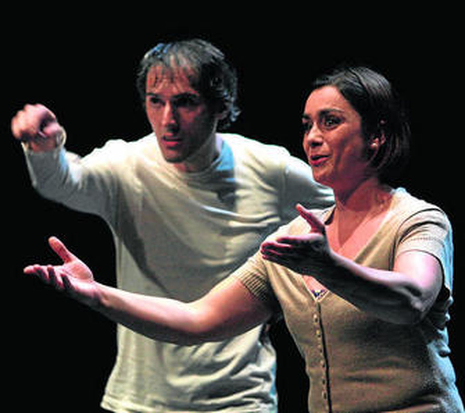 Un instante de la puesta en escena de 'Lo que queda de nosotros'.