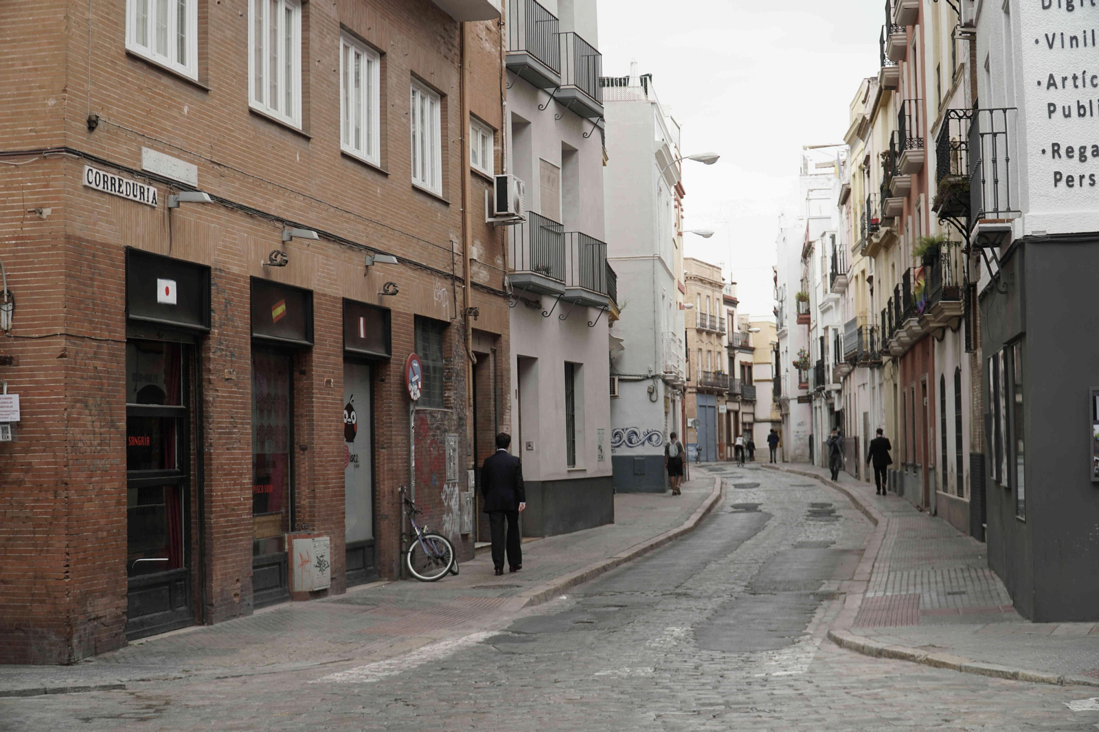 La calle Correduría, que será sometida a una reurbanización.