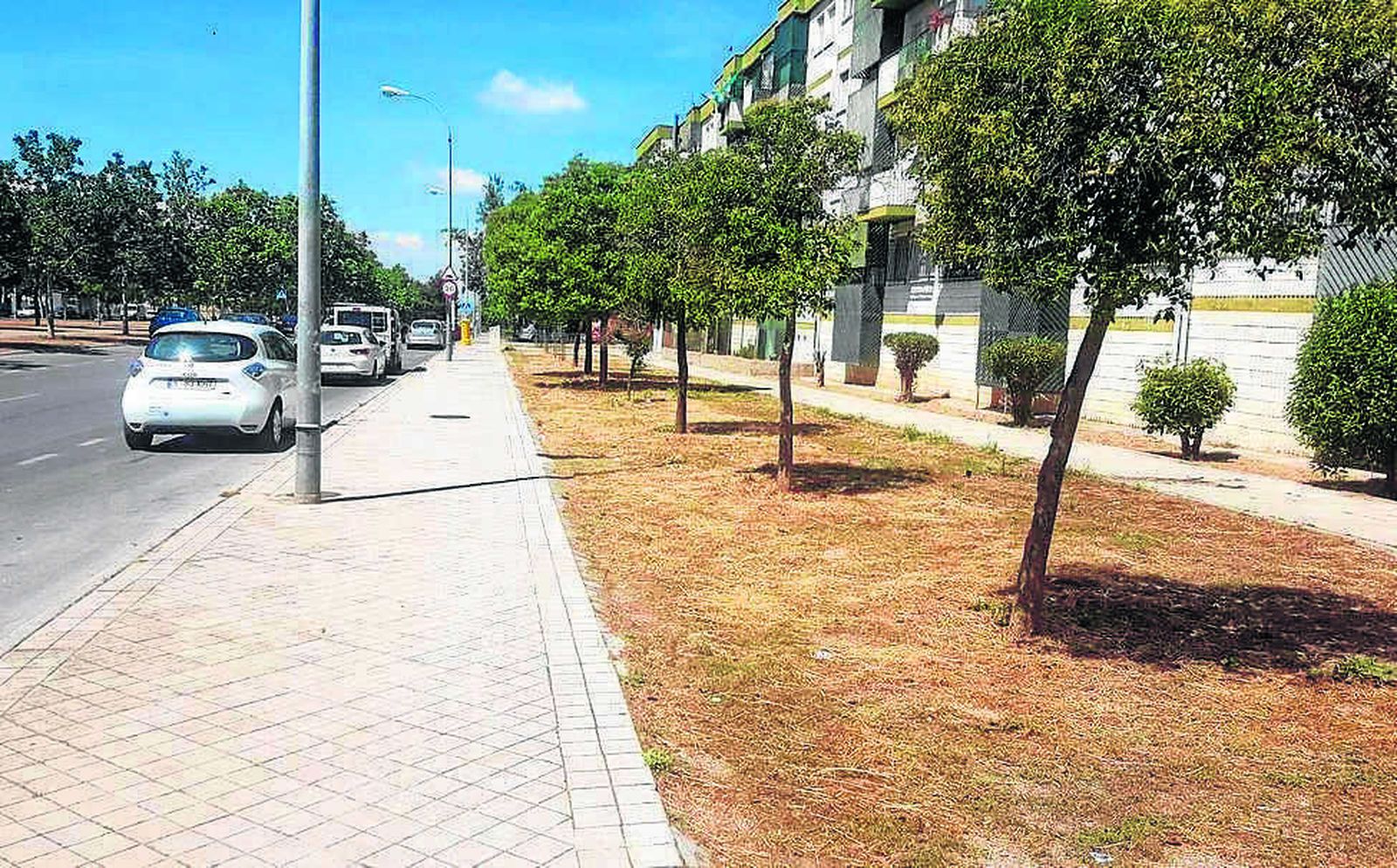 El antes en la calle Casería de Aguirre...