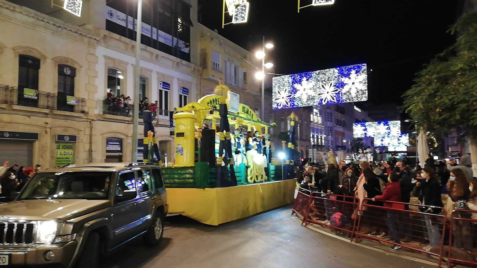 La Oficina de Correos, una carroza ya clásica en la cabalgata de la capital que no puede faltar en este gran espectáculo