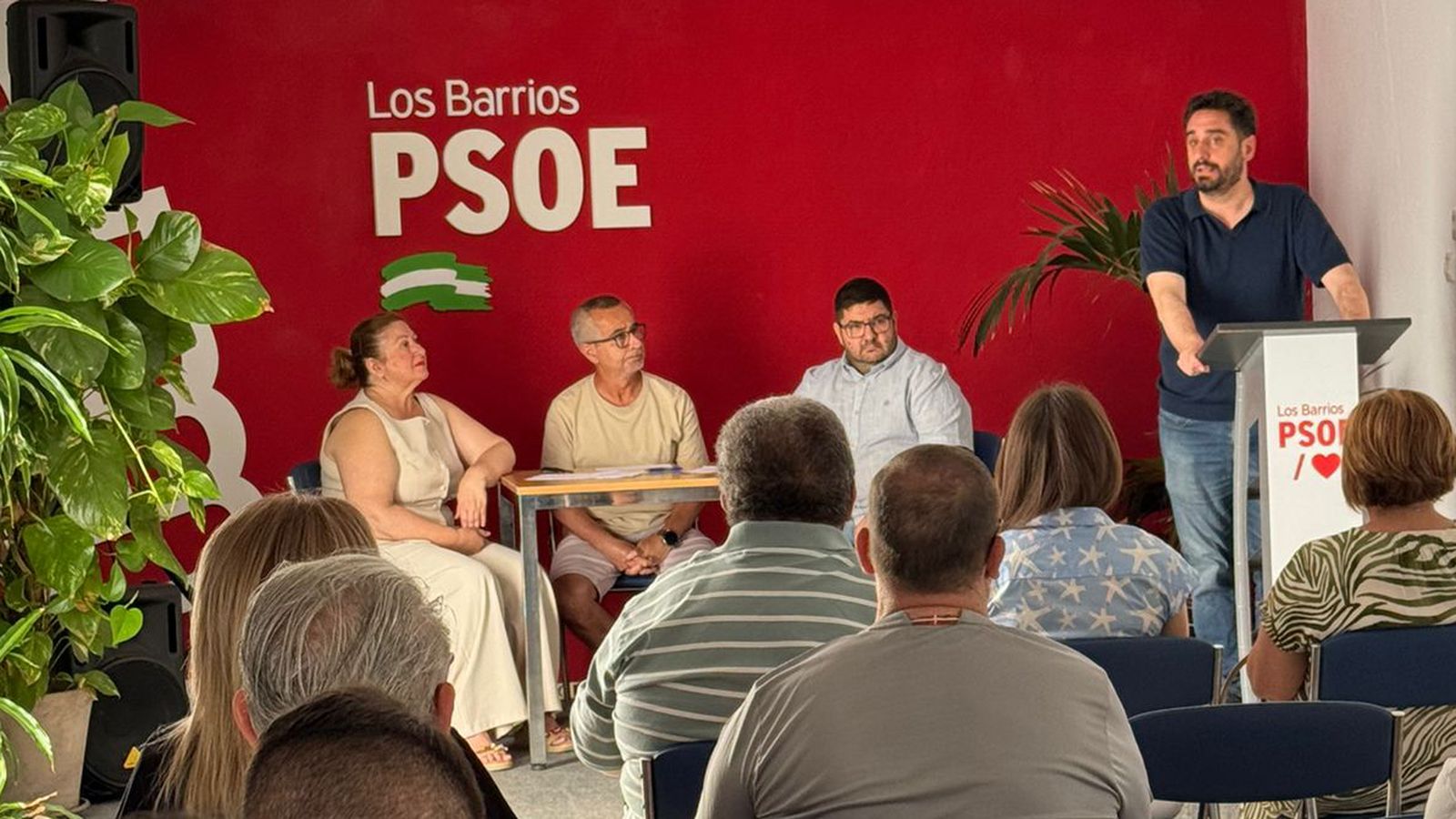 Daniel Perea, durante la asamblea.