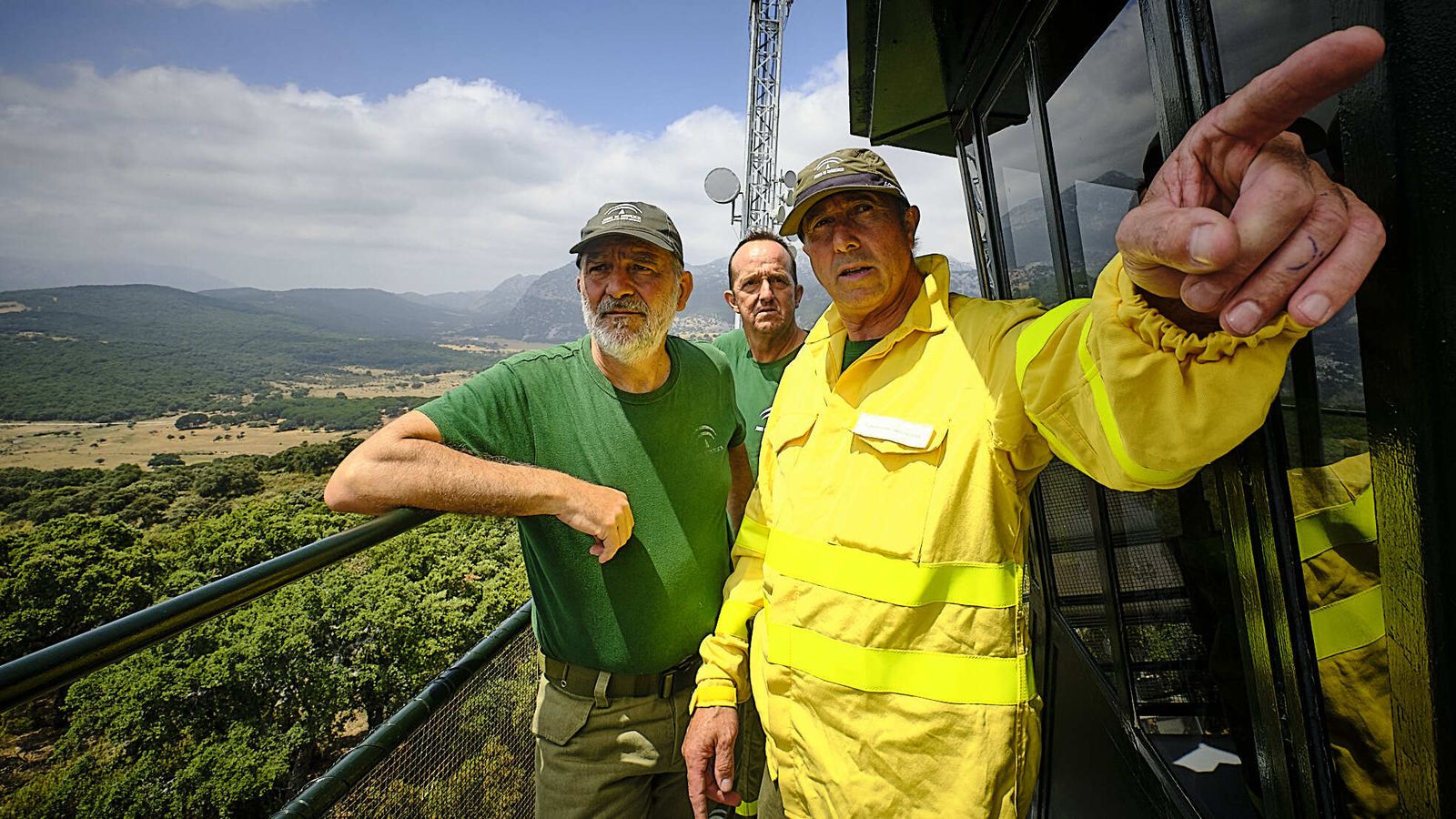 Simulacro de incendio del CEDEFO de Algodonales.