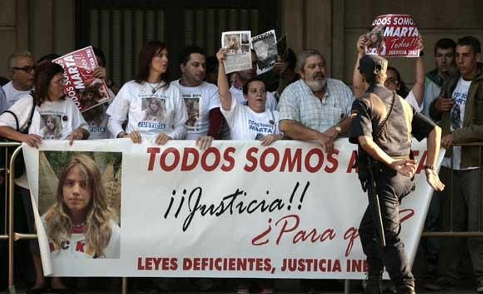 La familia de Marta anuncia una manifestación contra la sentencia