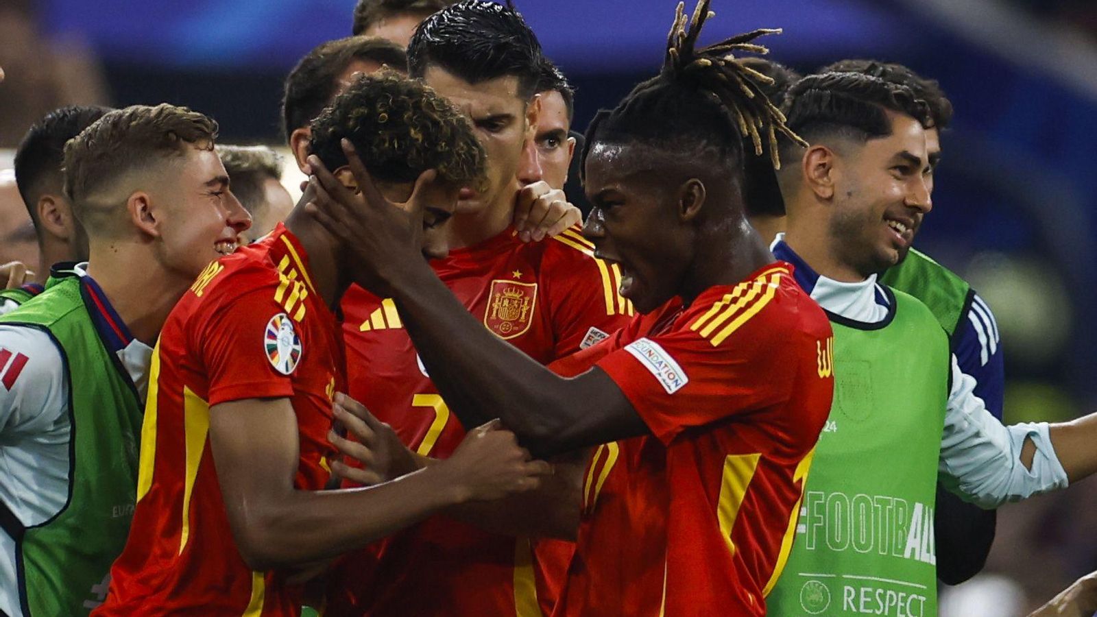 Las mejores imágenes del España - Francia