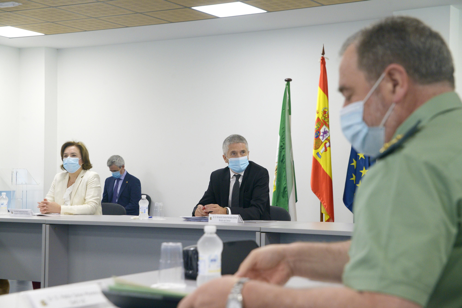 Fotos del Ministro de Interior Fernando Grande Marlaska en Algeciras