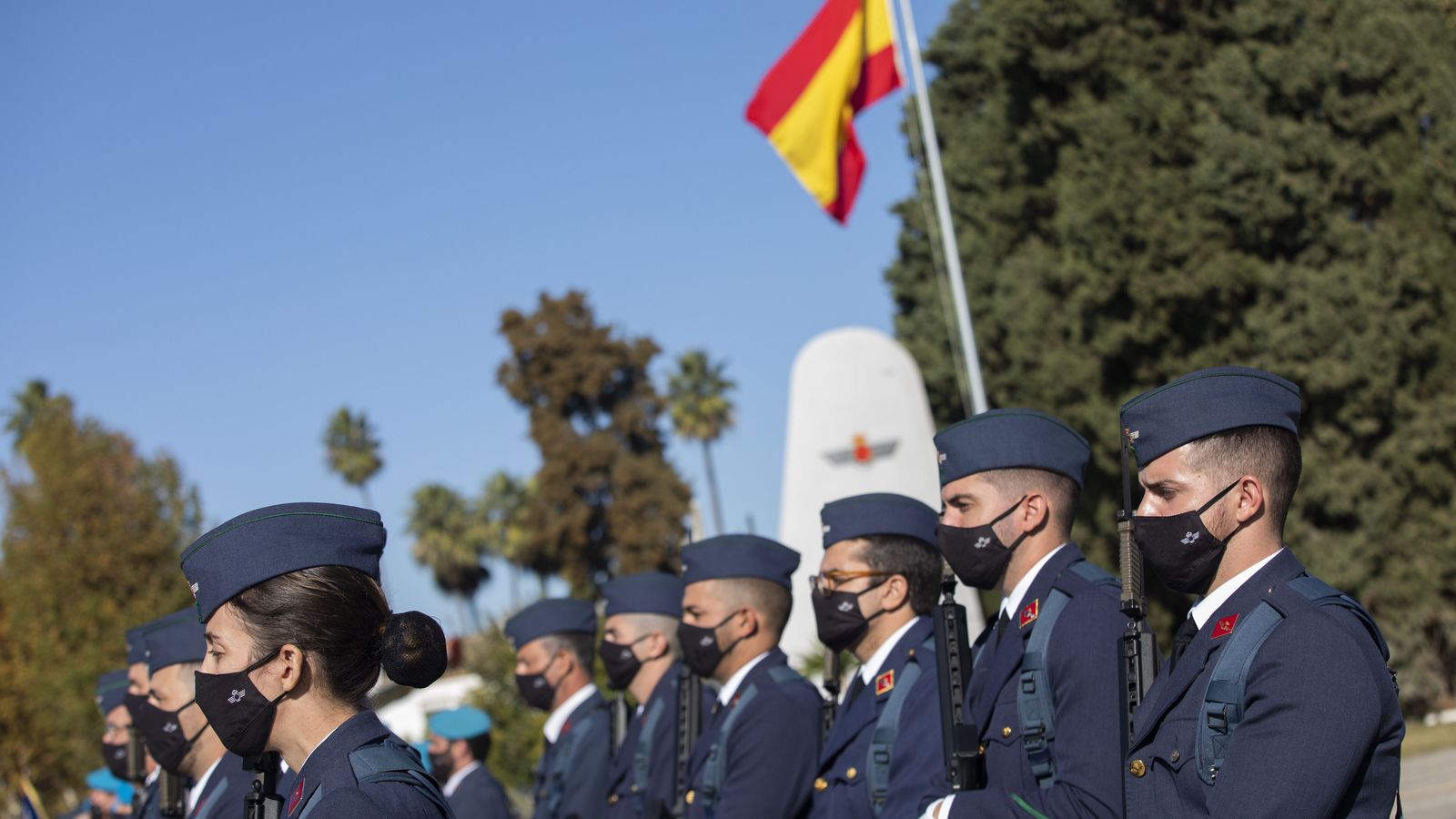 Militares en Tablada.