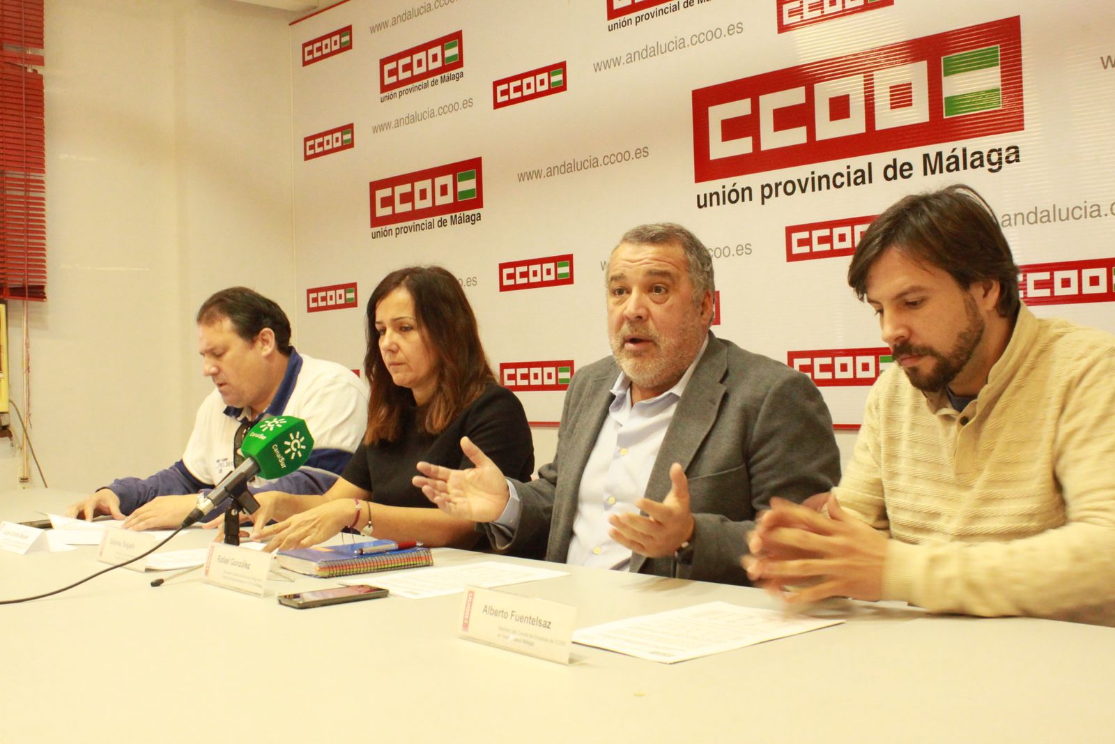 Juan Carlos Navas, Dolores Segado, Rafael González y Alberto Fuentelsaz.