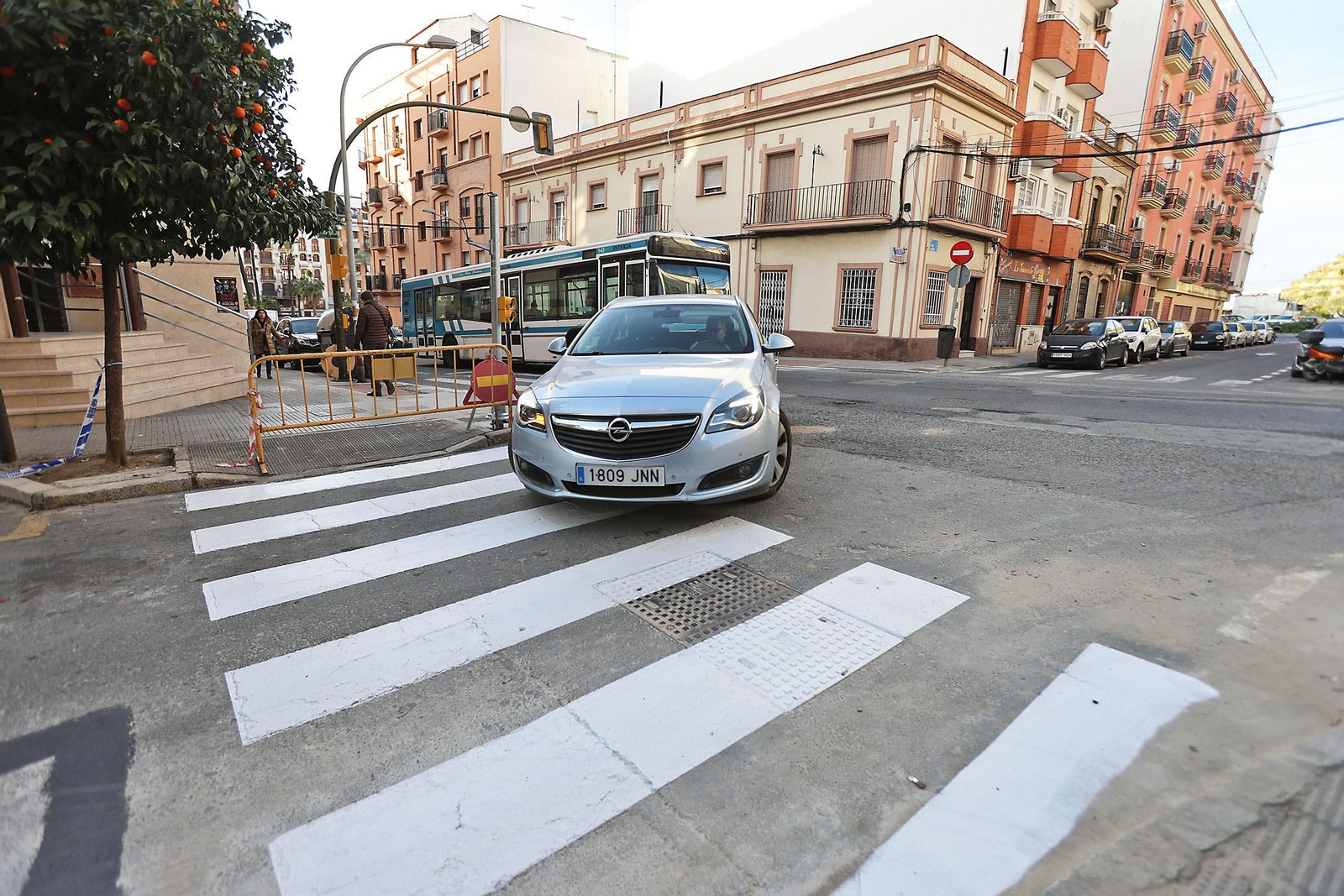 Imágenes de la primera fase para cambiar de sentido nueve calles de Huelva