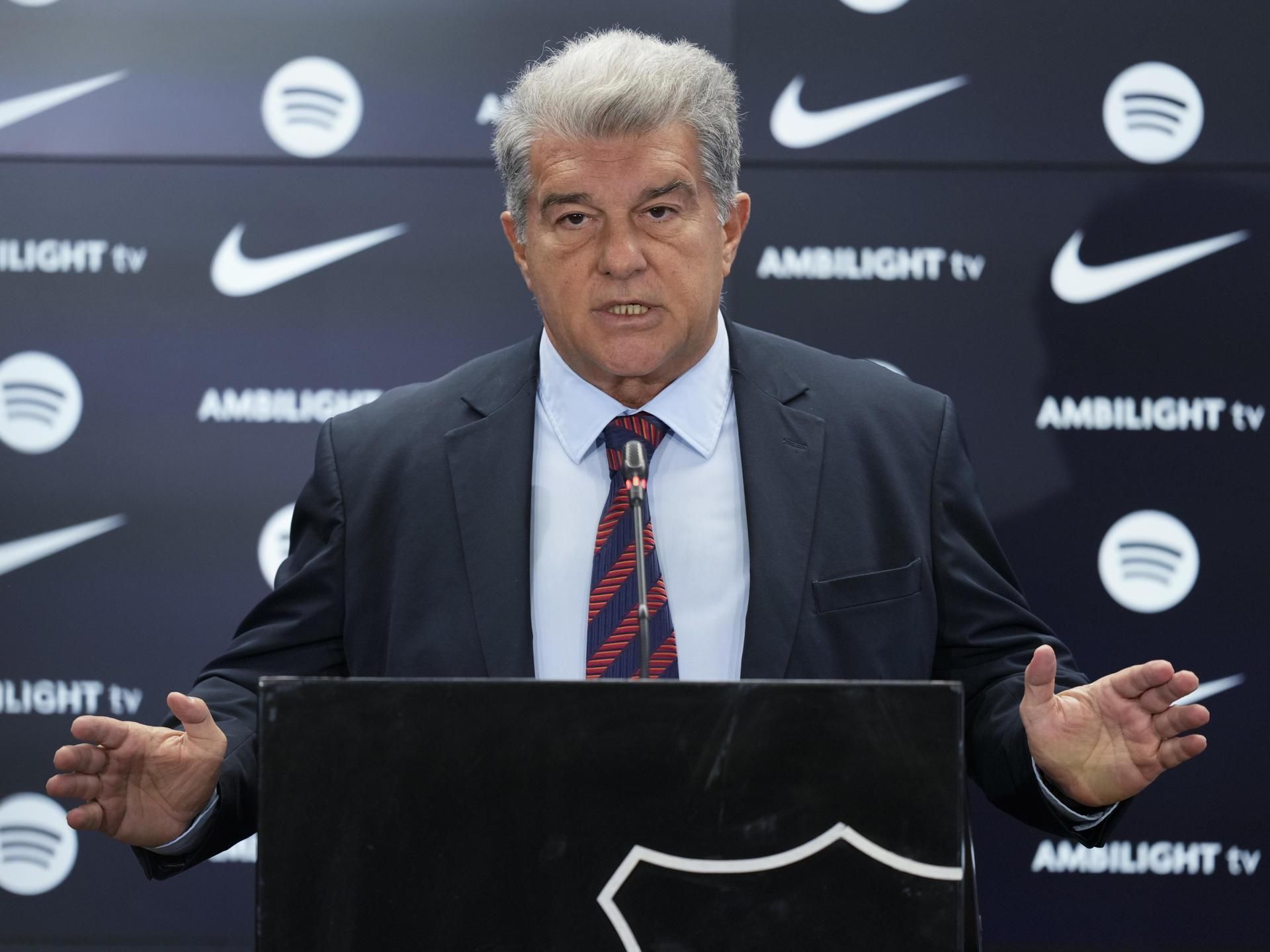 Joan Laporta asegura que el objetivo del Barcelona es que Lamine Yamal esté "a disposición del club"