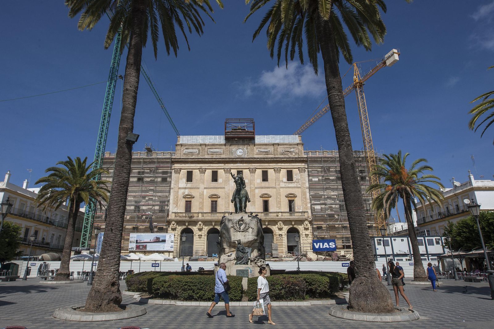 Las palmeras de la plaza del Rey