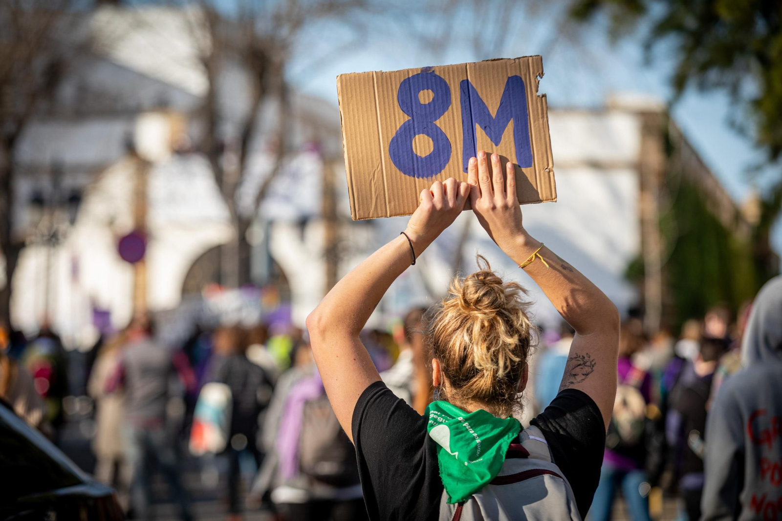 Concentración por el 8-M en Cádiz