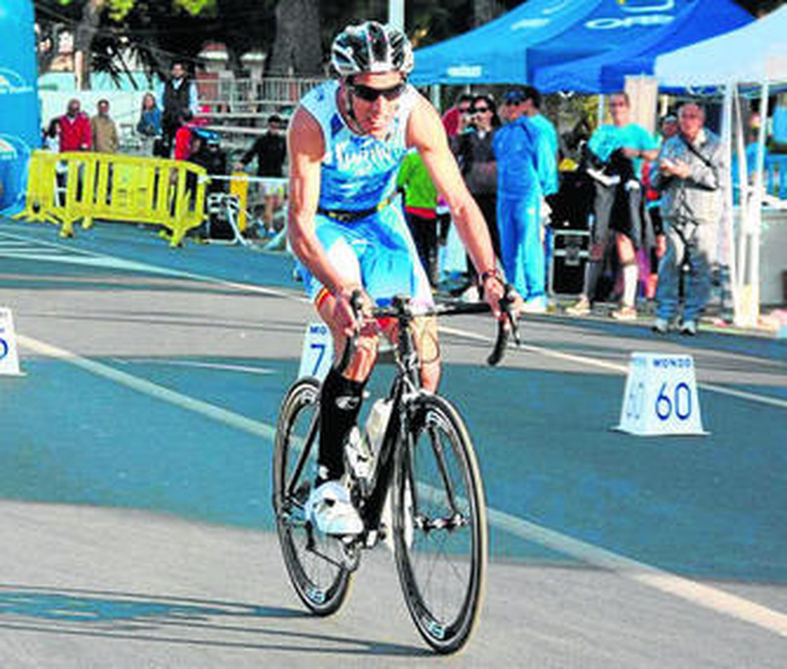 Emilio Martín, en una competición celebrada en Punta Umbría.