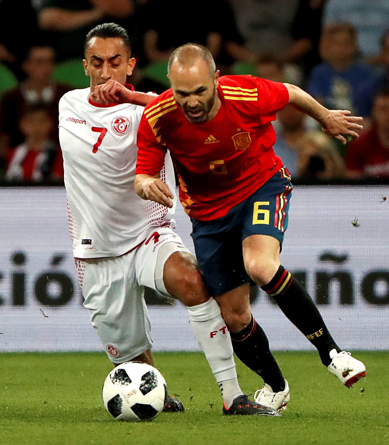 Las imágenes del España-Túnez