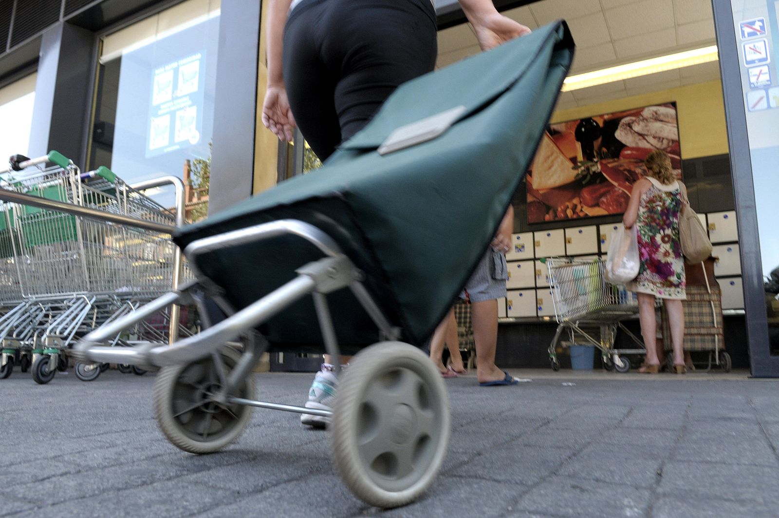 Un carrito de la compra.