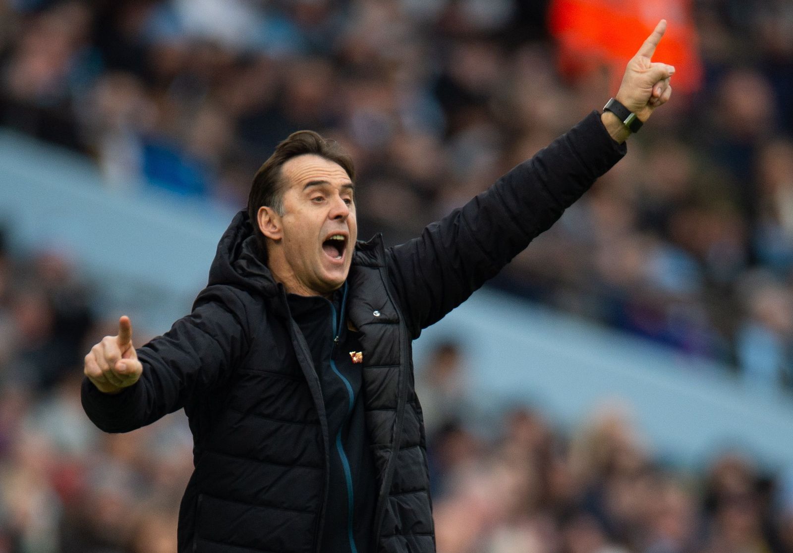 Lopetegui, durante un partido de la pasada temporada con el Wolverhampton.