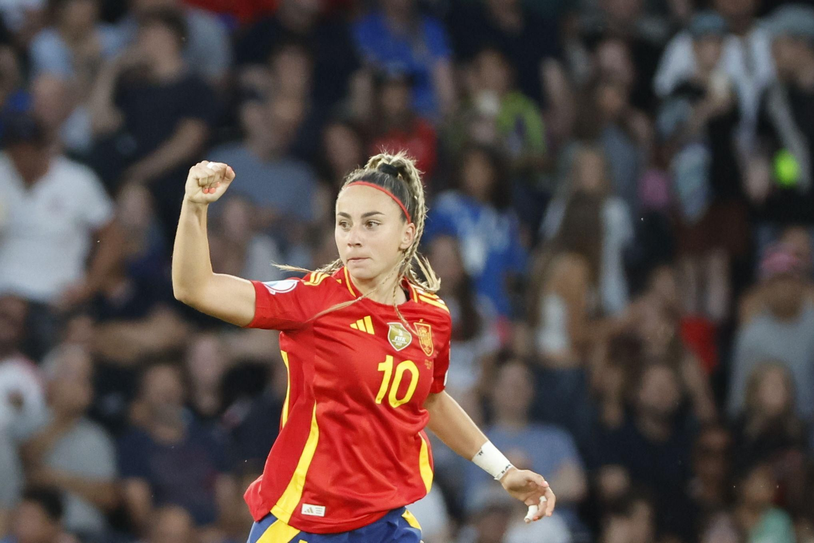 Las fotos del Italia - España de la Eurocopa femenina