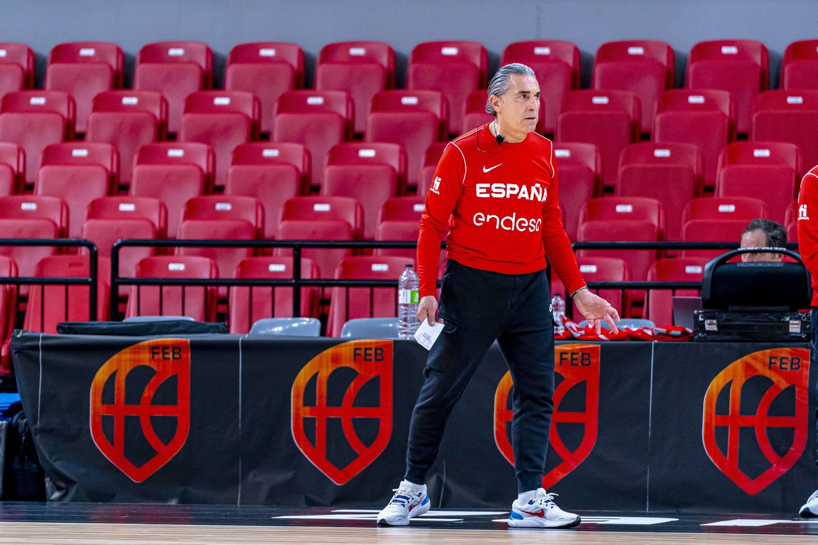 Alberto Díaz, Mario Saint-Supéry y Yankuba Sima, con Ricky Rubio a las órdenes de Scariolo