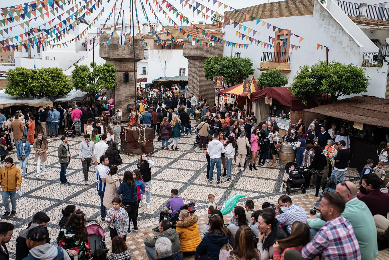 Imágenes del ambiente en la Feria del Descubrimiento de Palos de la Frontera