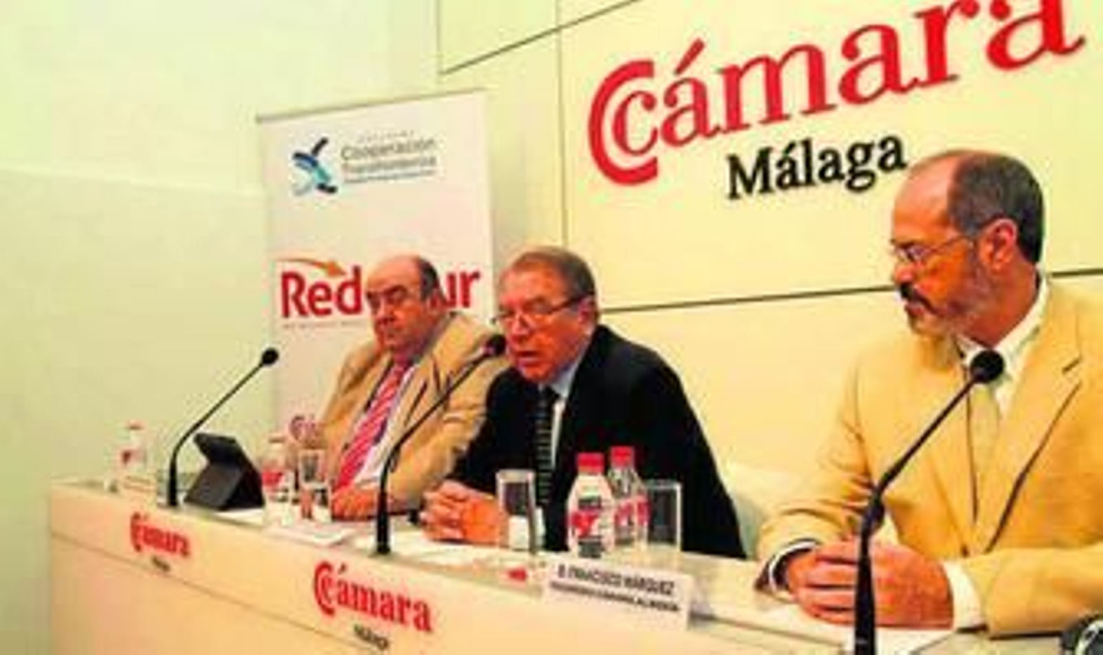 Un momento de la presentación, ayer en la Cámara de Comercio de Málaga.