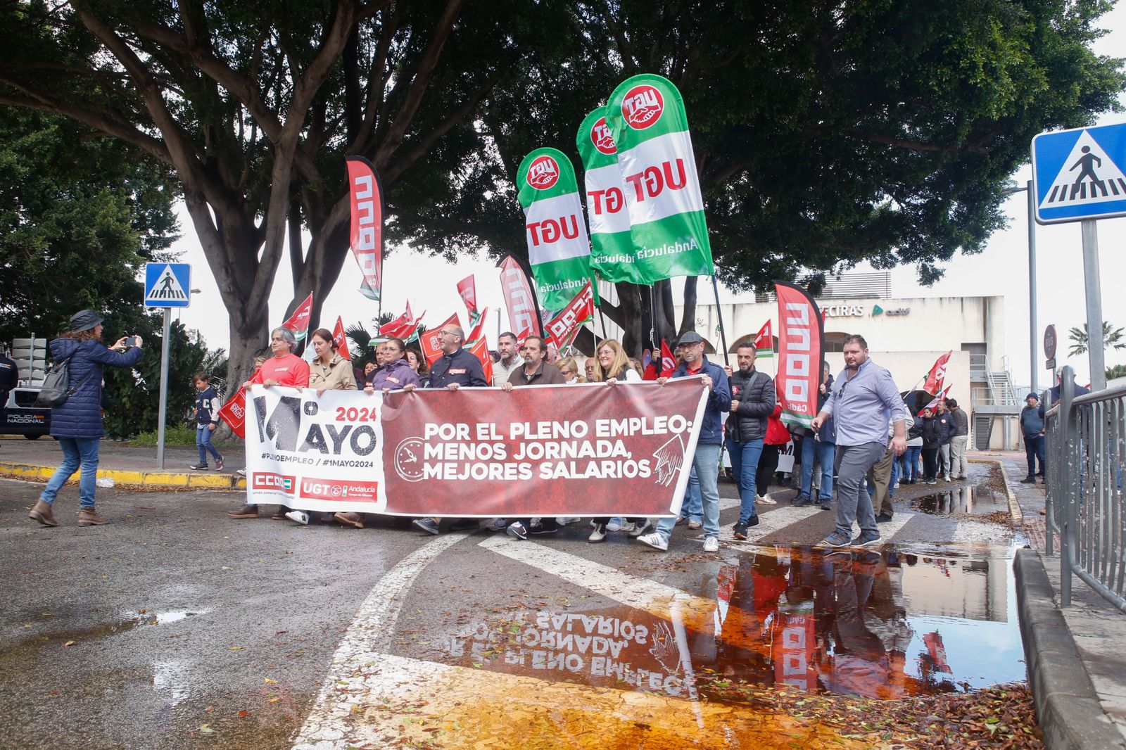 Fotos de la manifestación del Primero de Mayo en Algeciras