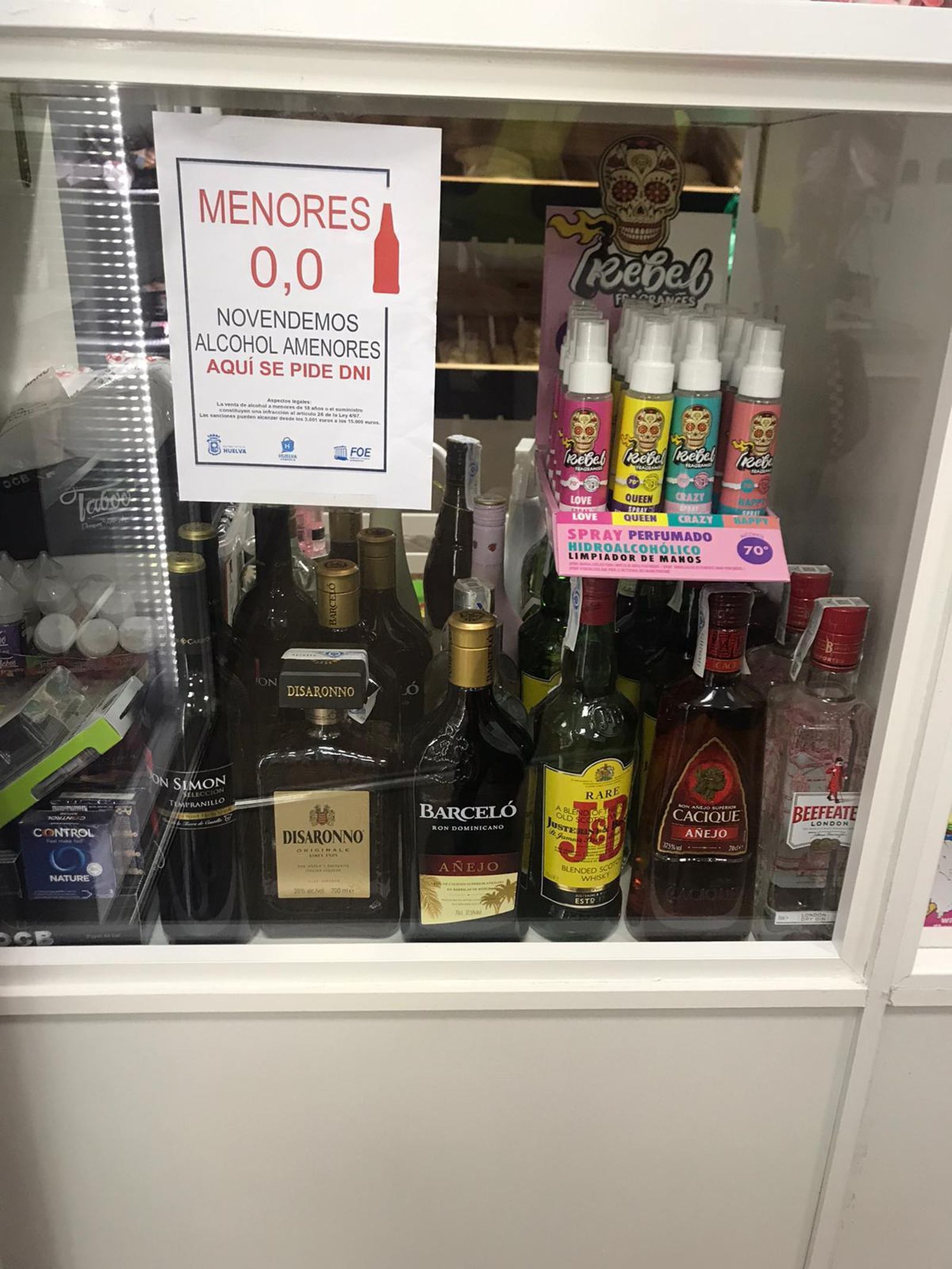 El cartel indicador de la campaña.