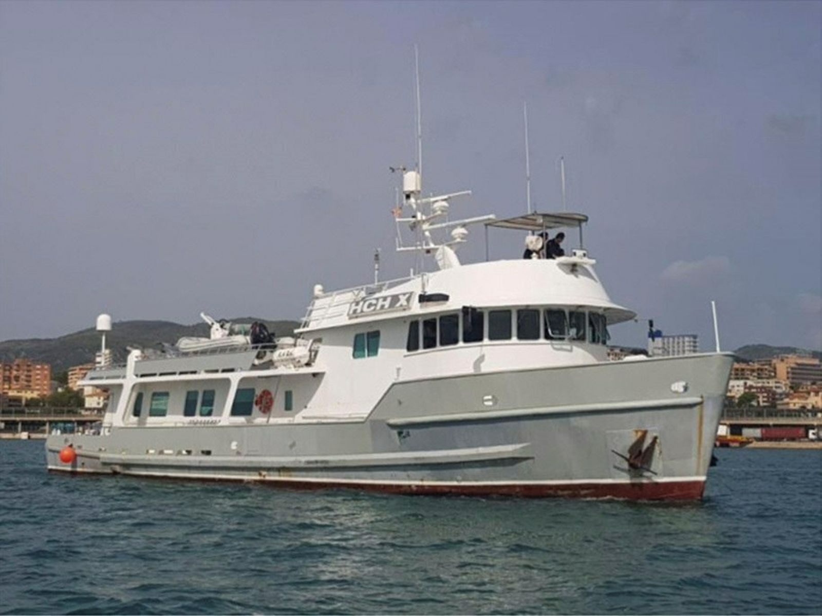 El yate HCH-X, de bandera de Gibraltar, a subasta tras haber sido interceptado con cocaína