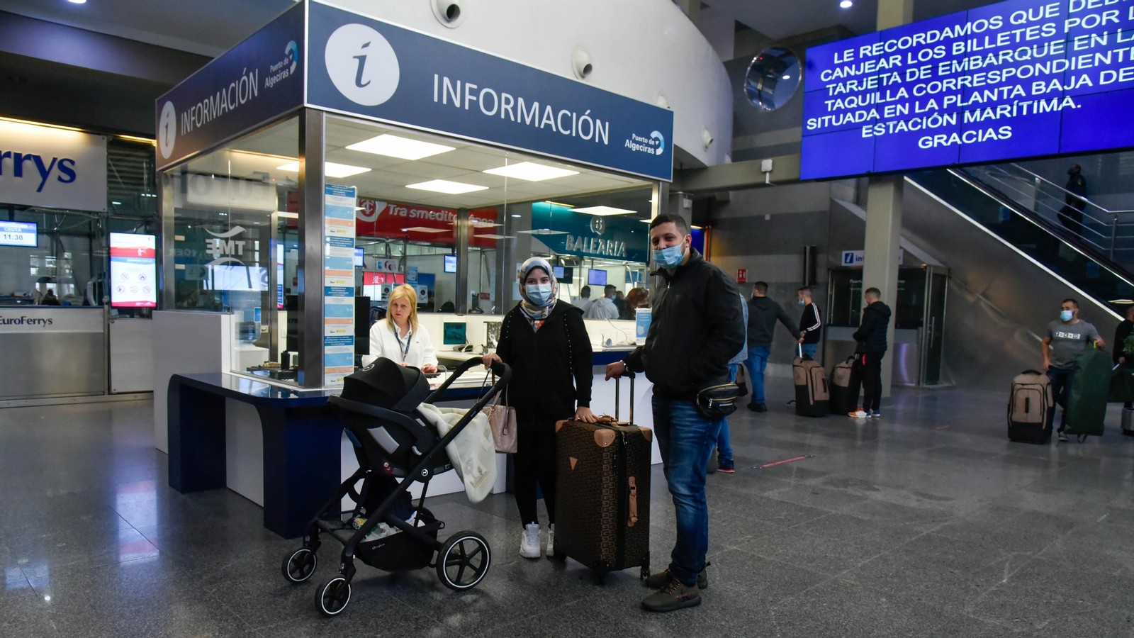 Primer día de viajes en ferry de Algeciras a Tánger-Med tras la pandemia