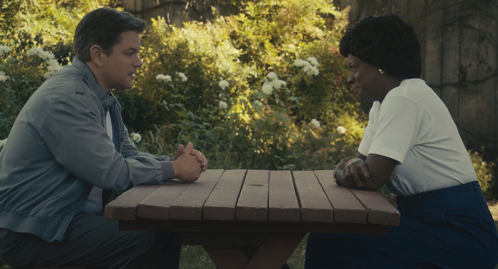 Matt Damon y Viola Davis, en 'Air'.
