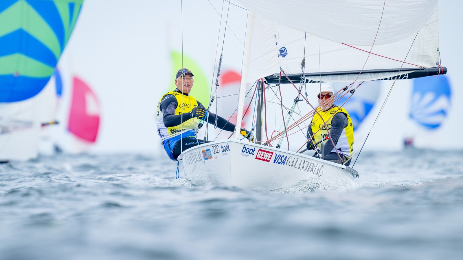 Pepe Ruiz y Fran Martínez, regatistas del barco 'Timón de Roche'.