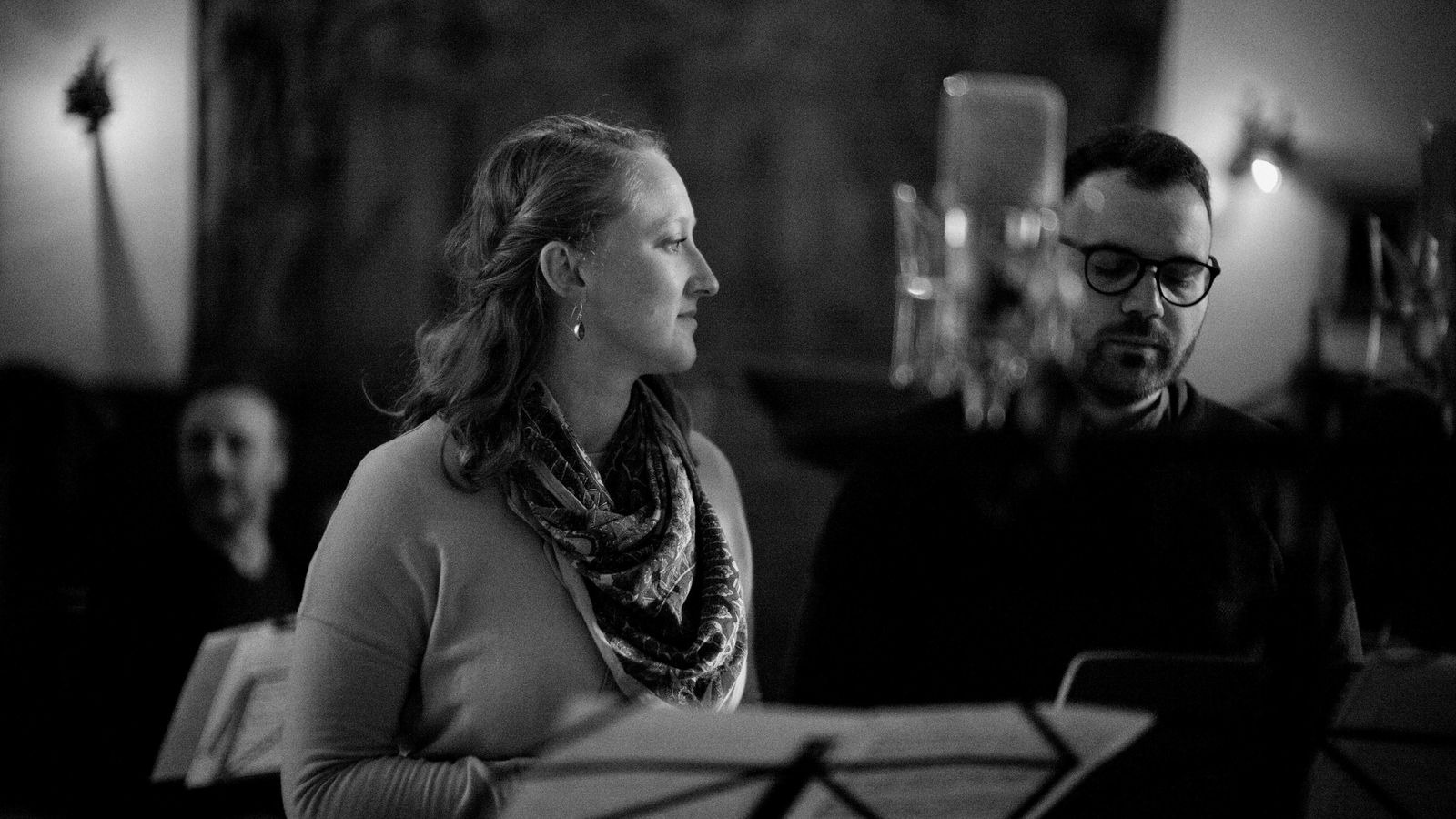 Un momento de la grabación del CD