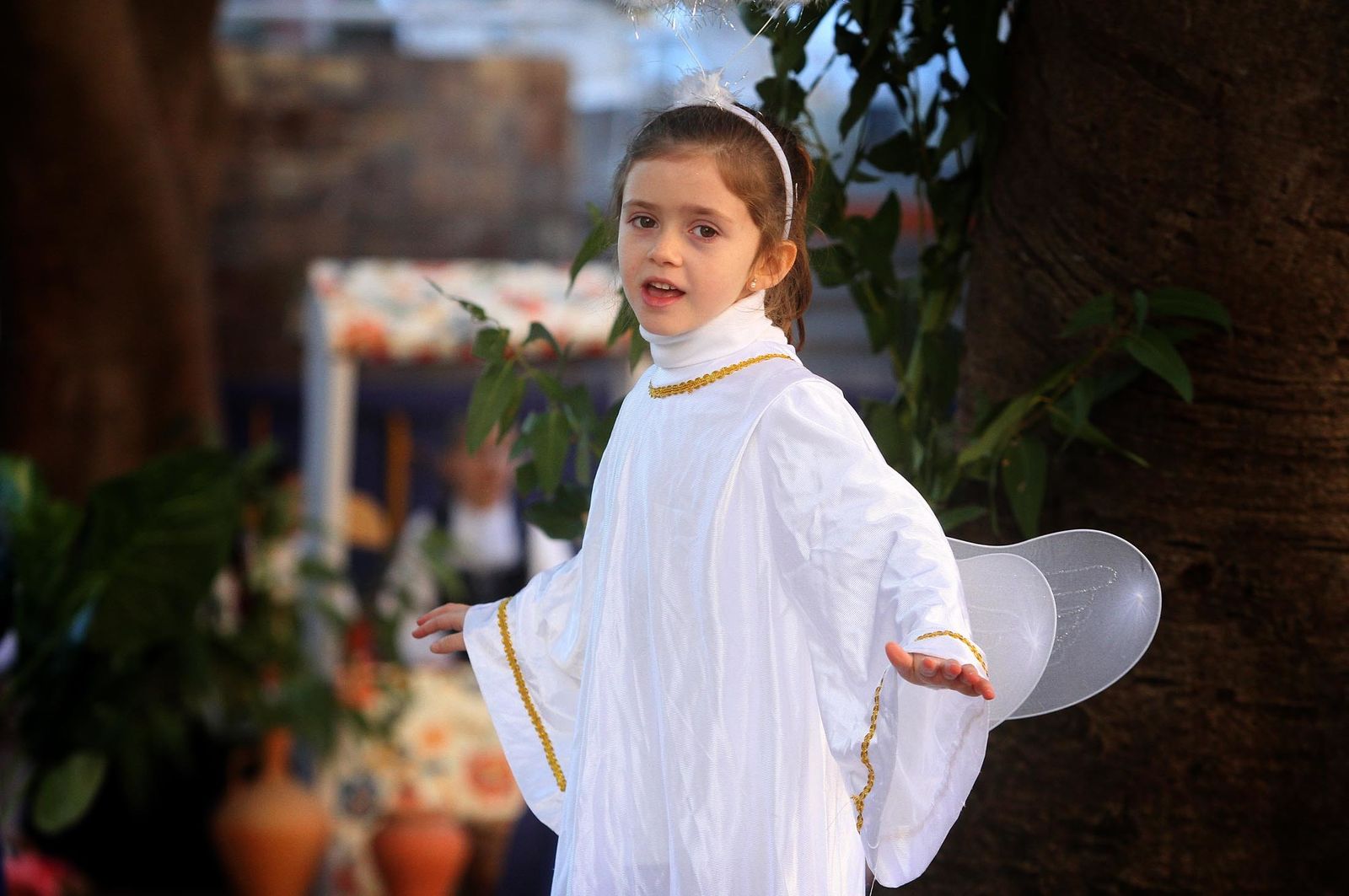 Imágenes del Belén viviente del Colegio María Inmaculada.