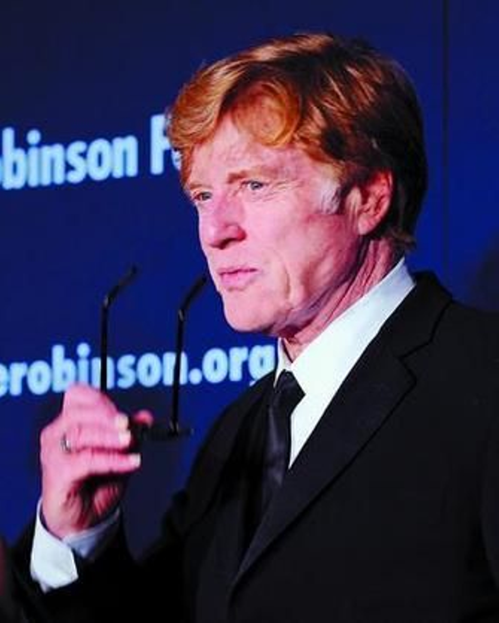 Robert Redford, en la entrega de los premios de la Fundación Robinson.