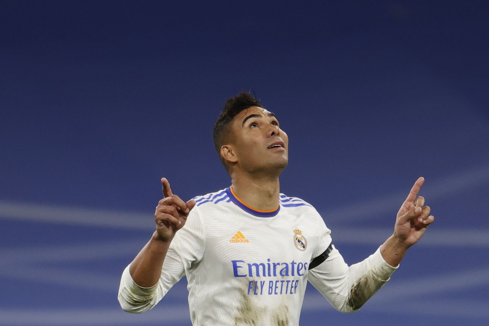 Casemiro, en  un partido con el Real Madrid