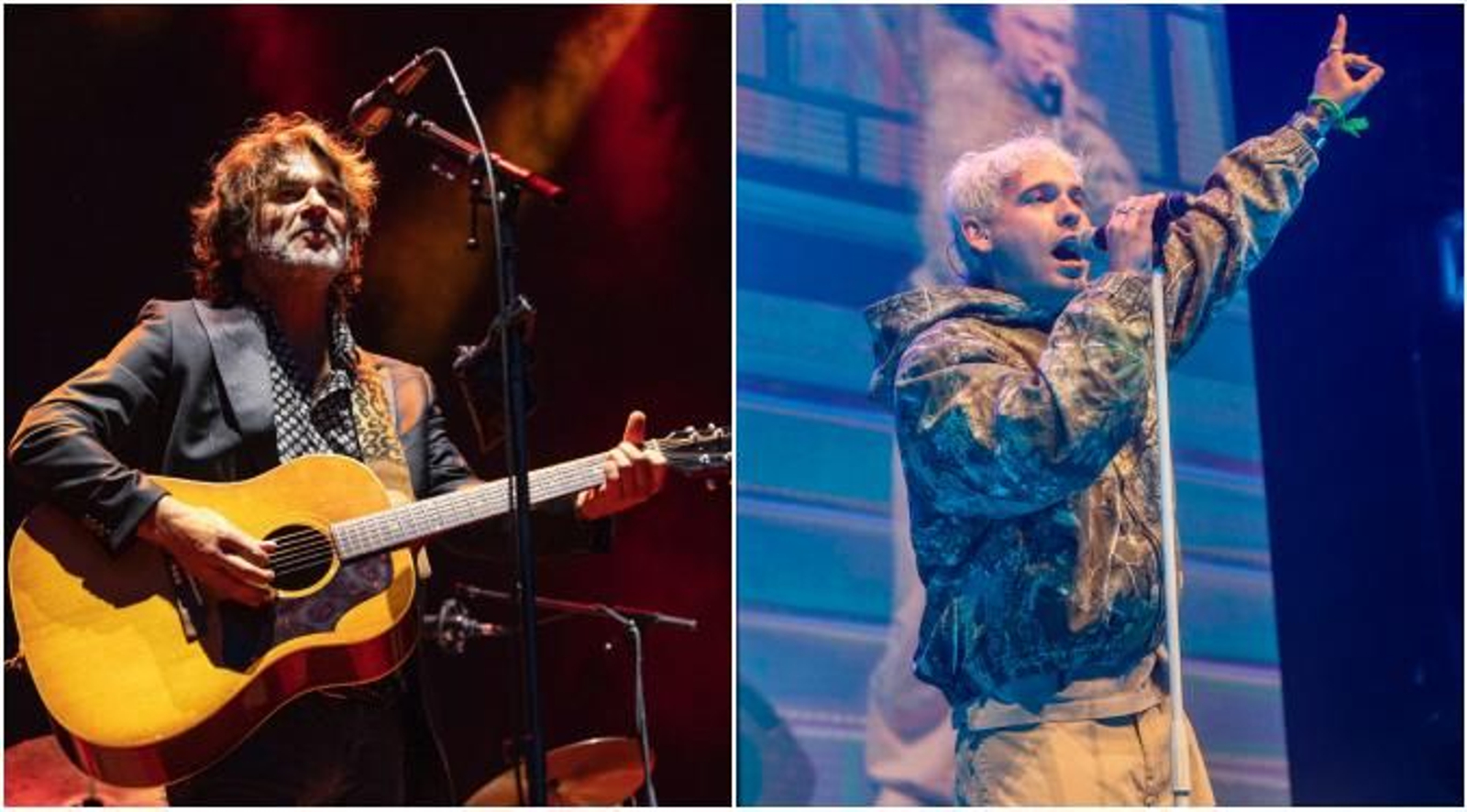 Quique González y Hens, en concierto.