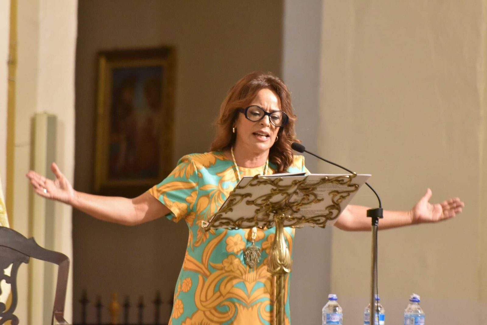 Rocío Mateo, durante el pregón.