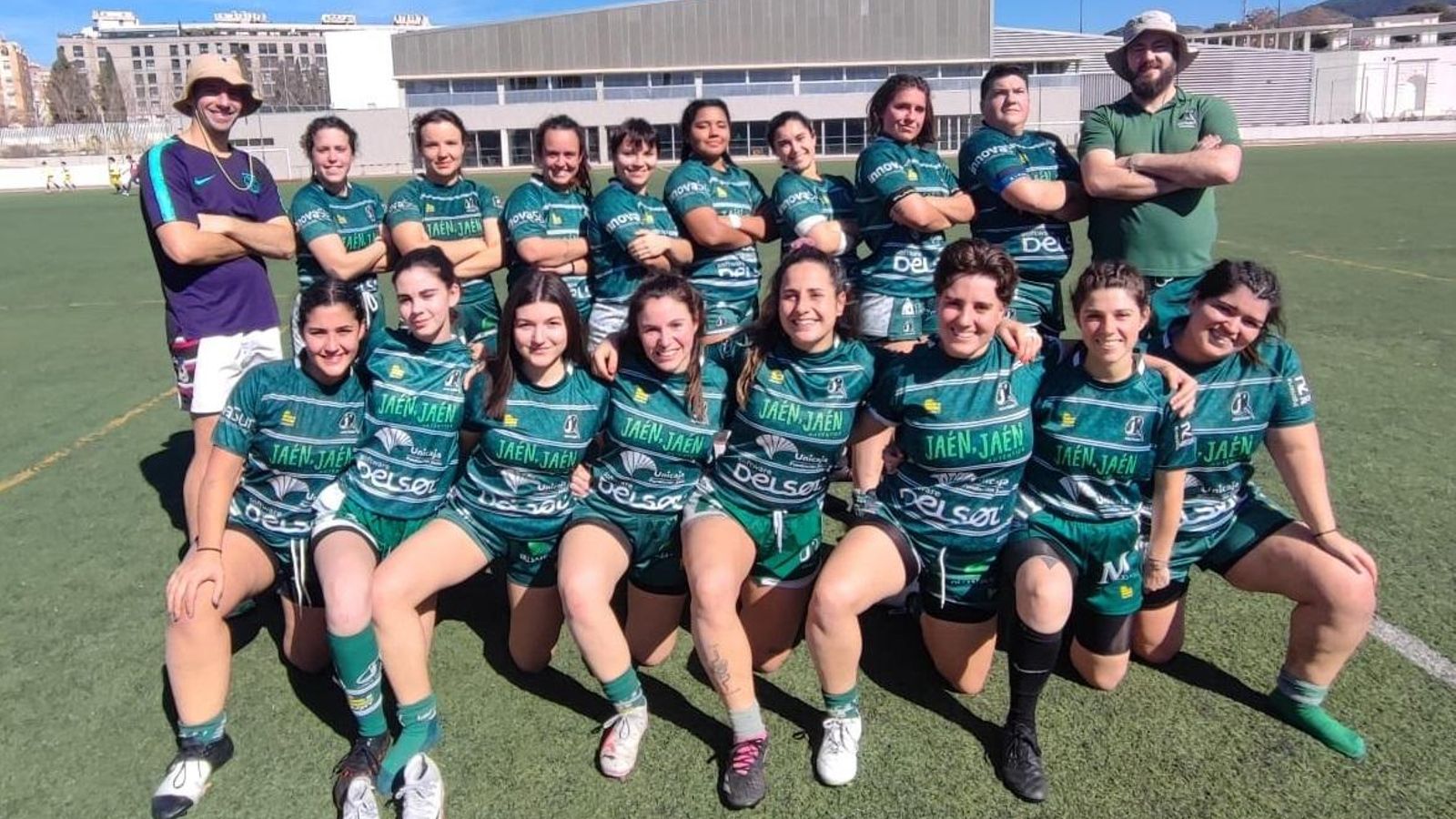 Equipo del Jaén Rugby femenino que plantó cara al líder.