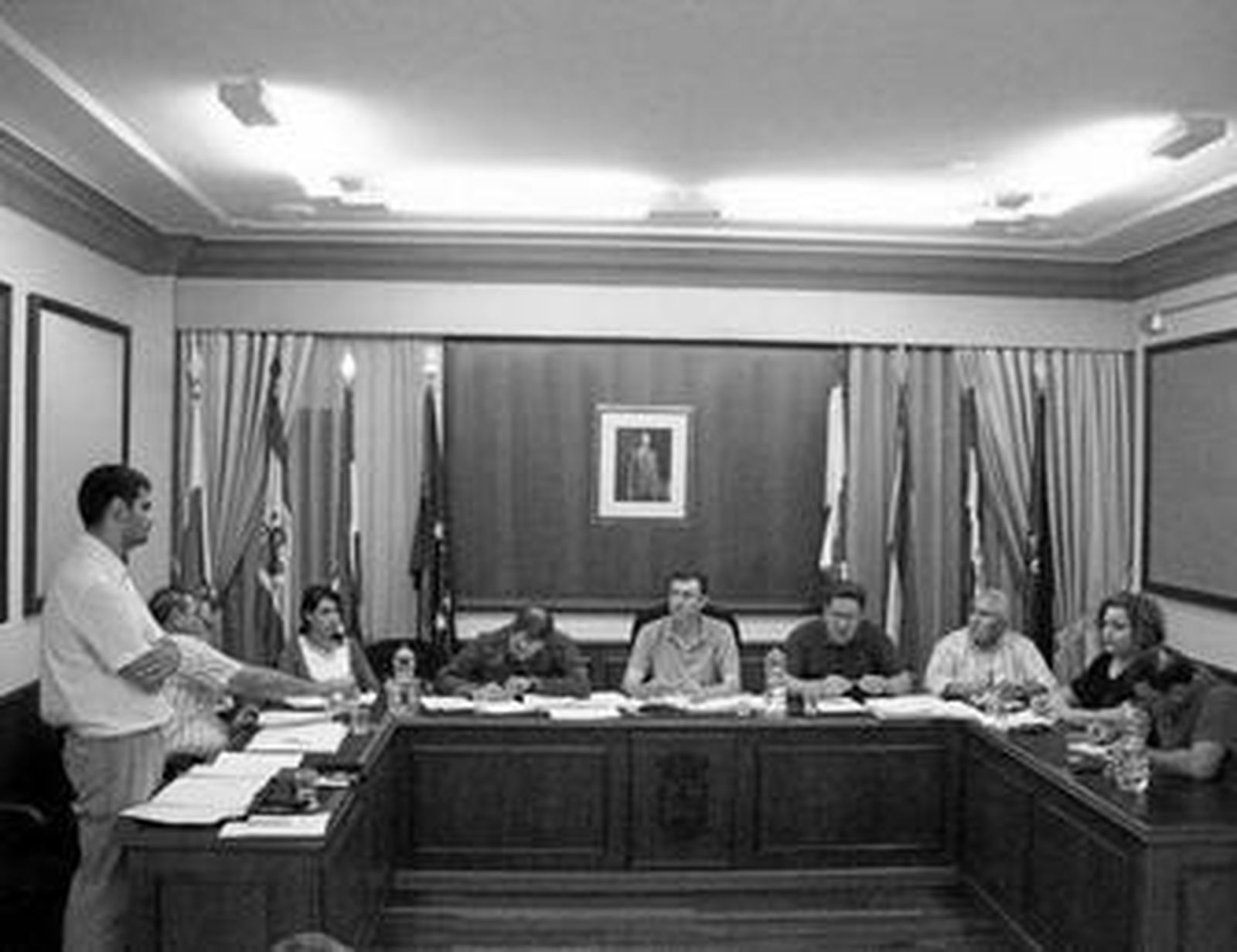 Imagen de un momento del pleno del Ayuntamiento de Turre.