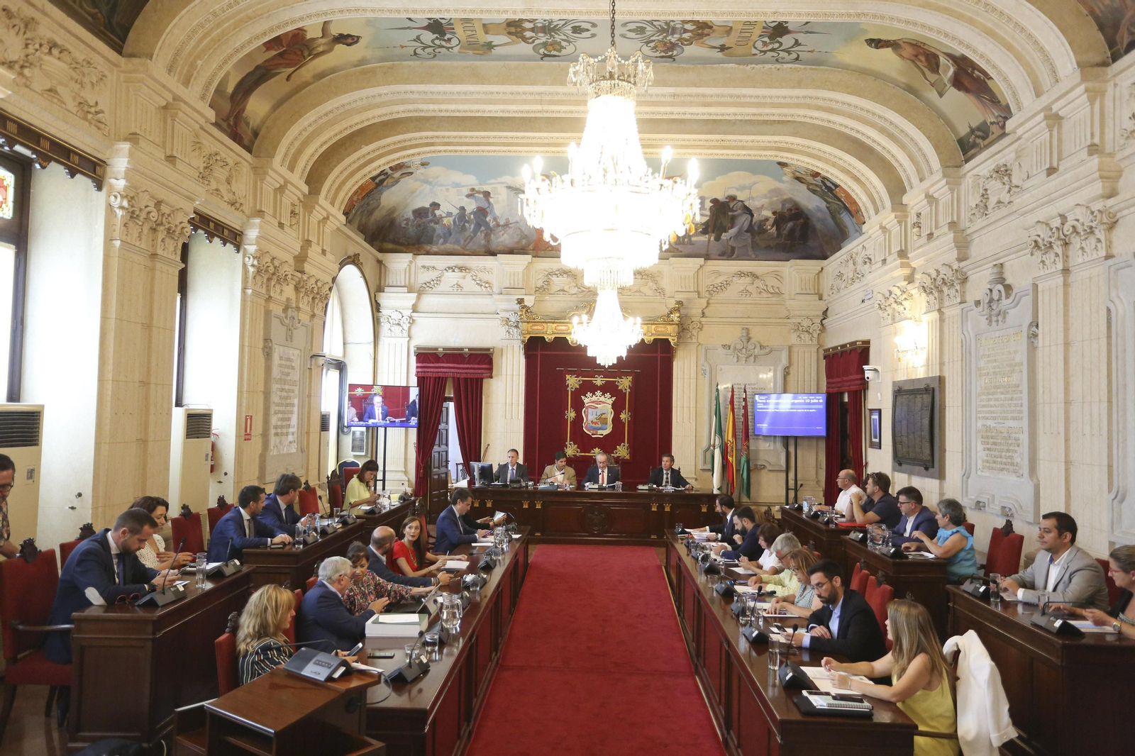 Imagen del Pleno del Ayuntamiento de Málaga.