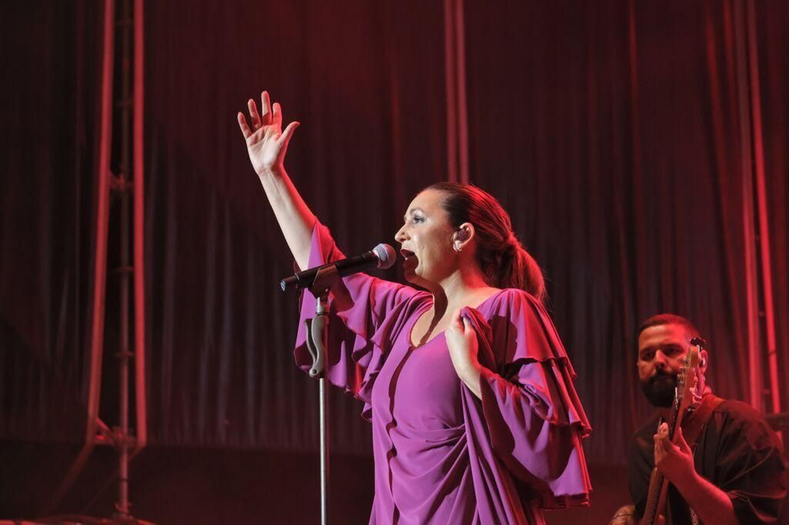 Niña Pastori, durante su concierto de septiembre en Córdoba. Niña Pastori, durante su concierto de septiembre en Córdoba.