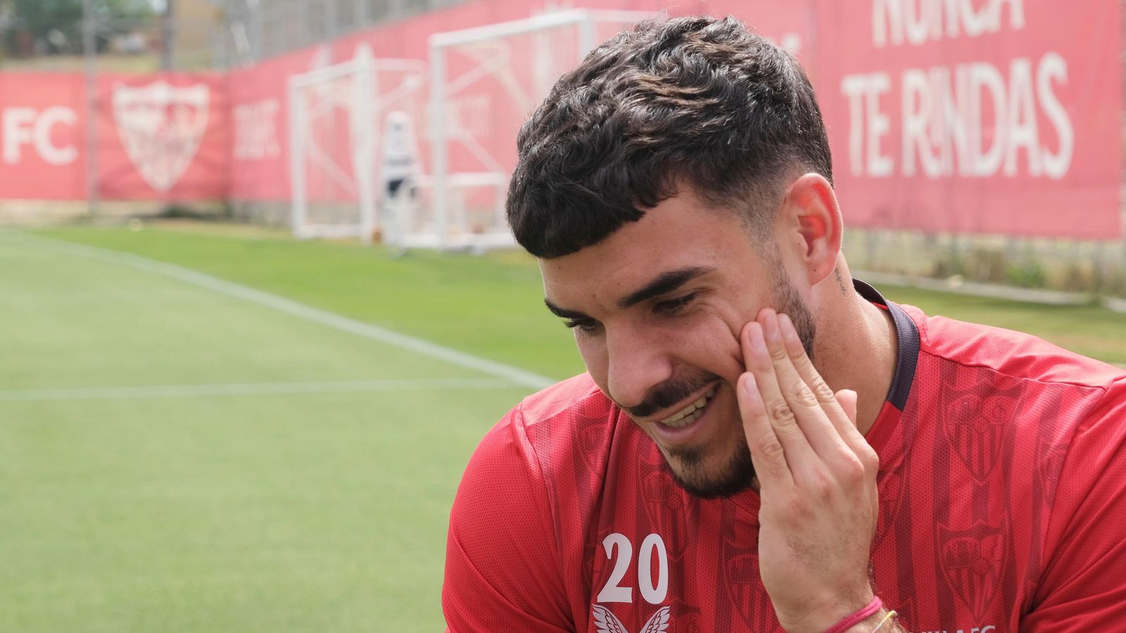 Durante la entrevista.