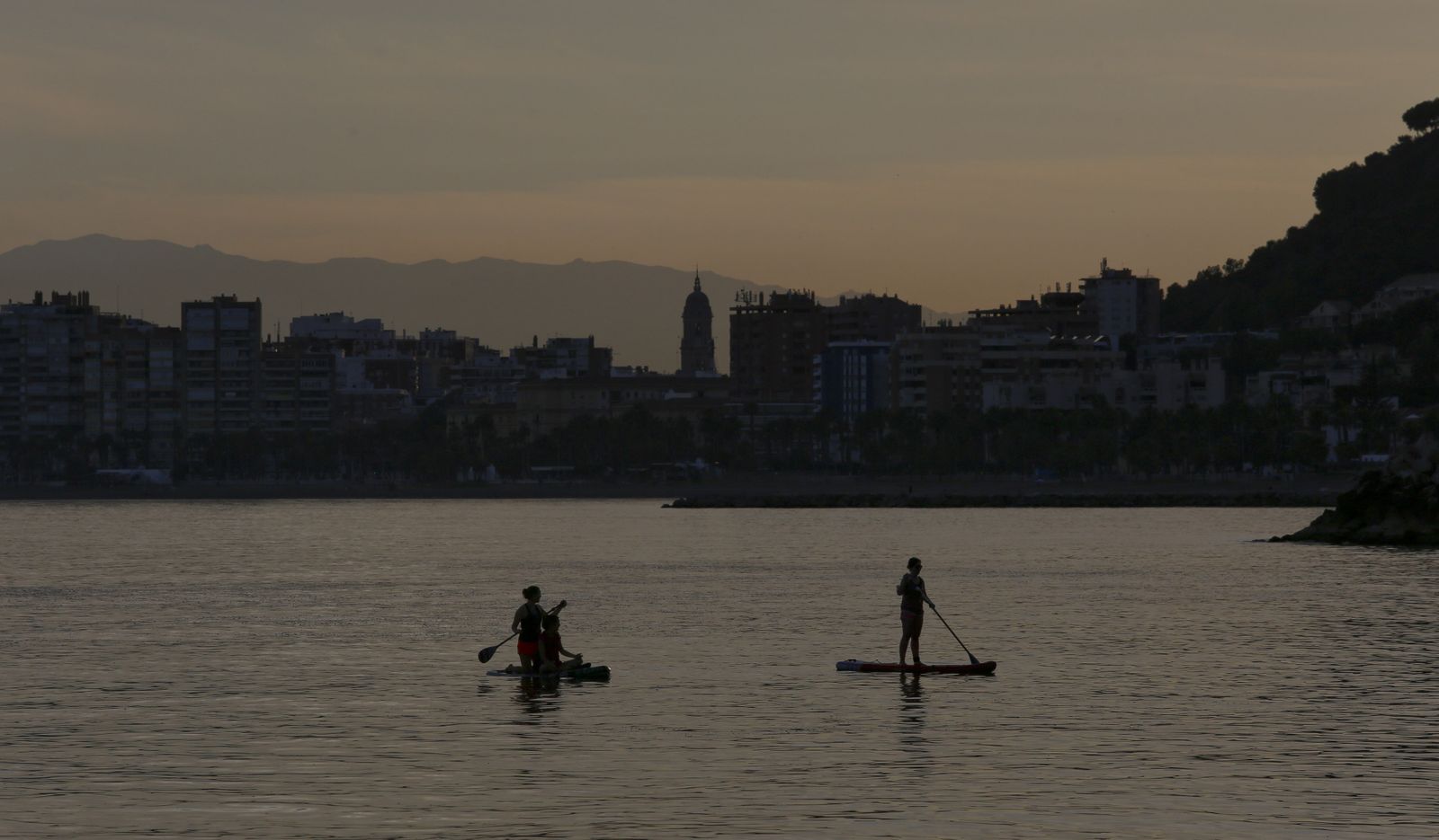 Las mejores vistas de la bahía, desde el balneario de los Baños del Carmen, en Málaga