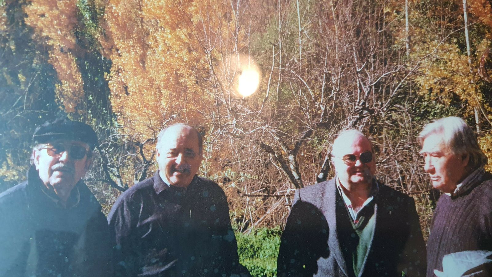 Con Rafael Guillén, Mariano Cruz y Cayetano Anibal.