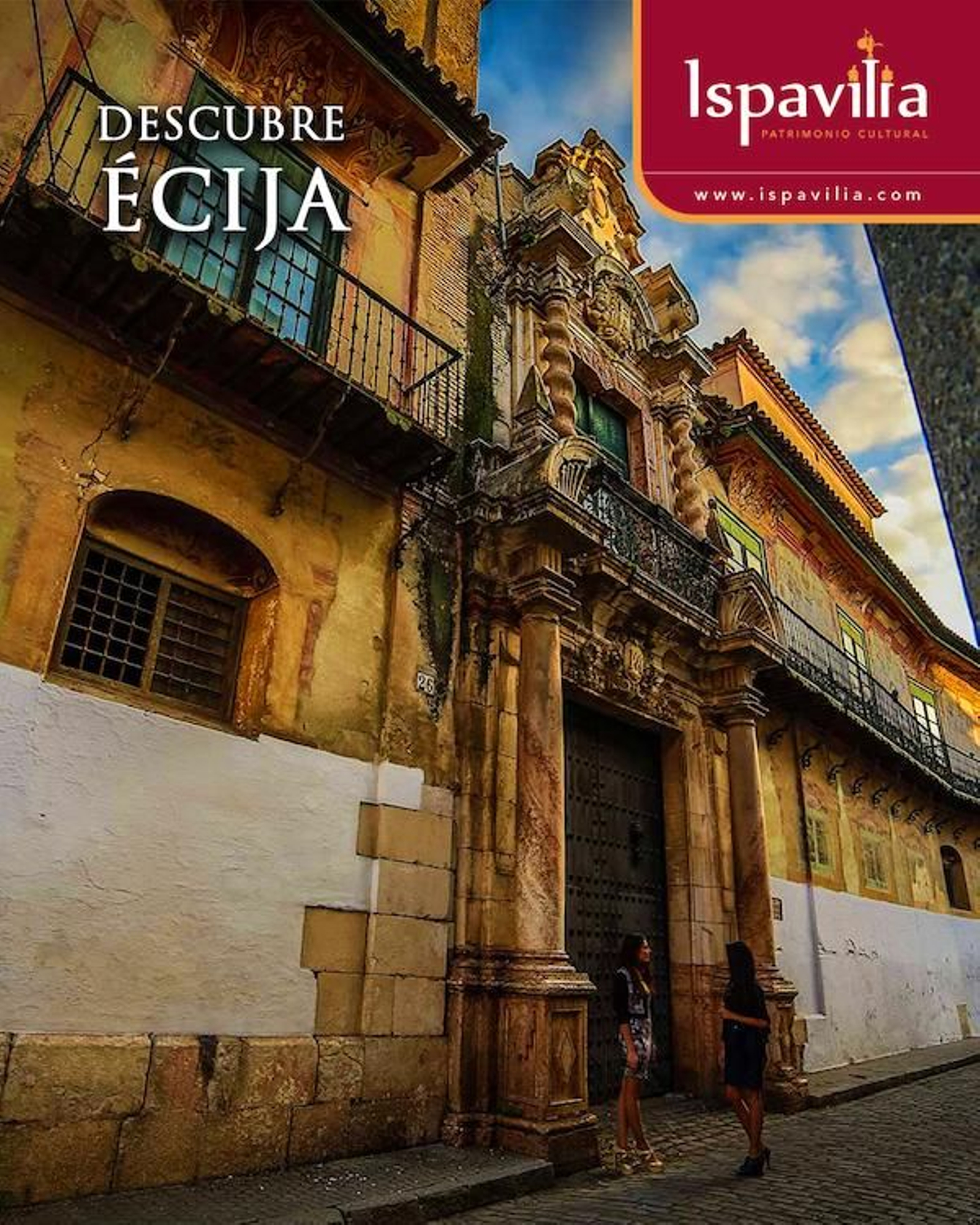 Imagen del cartel de la visita a Écija.