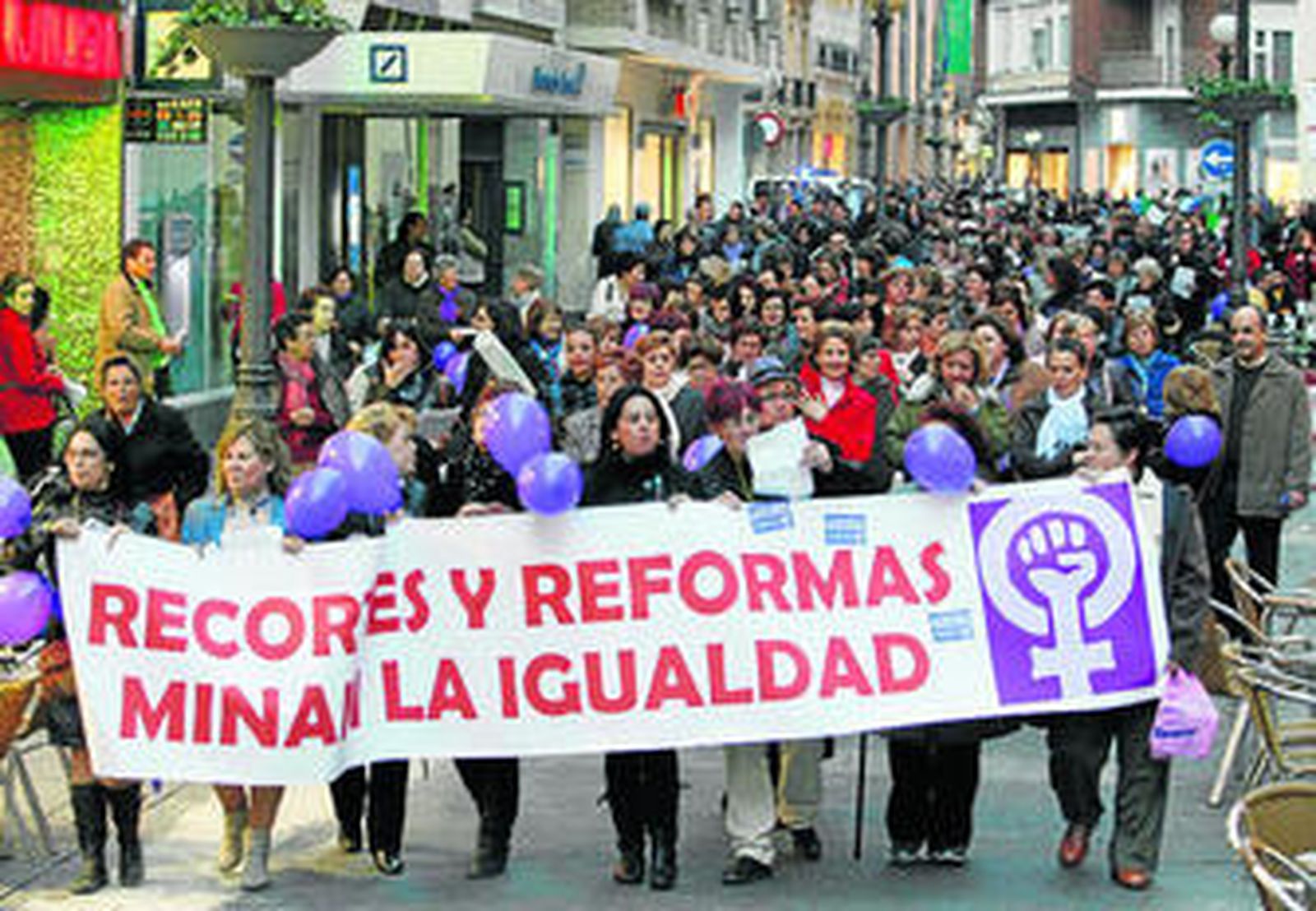 Imagen de la última manifestación contra la violencia de género en la capital.