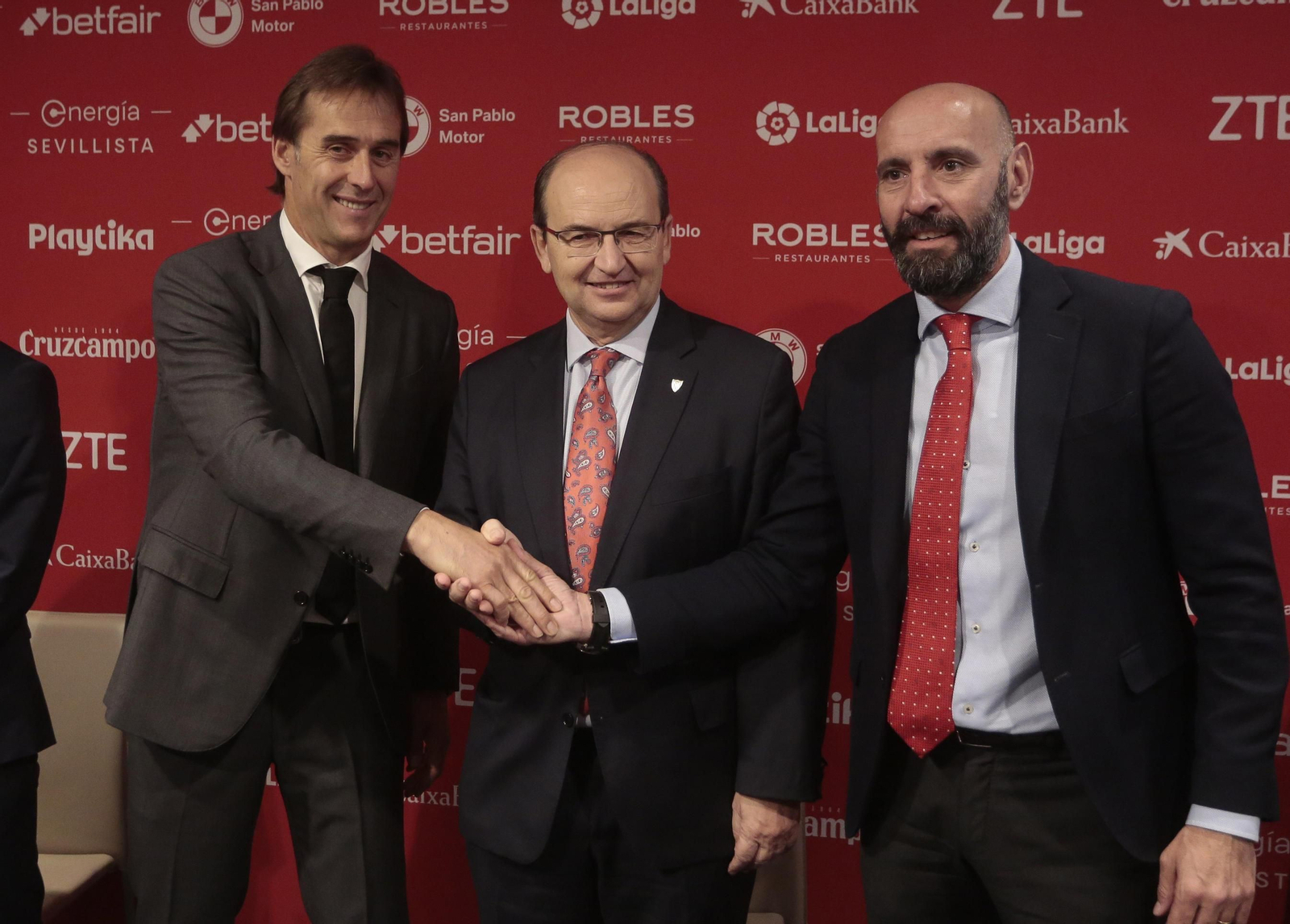 Las imágenes de Lopetegui como entrenador del Sevilla fc
