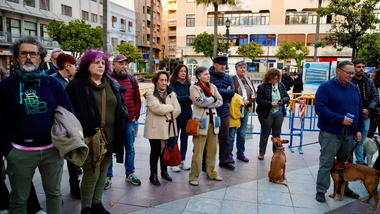 Fotos de la concentración en Algeciras en apoyo a Palestina