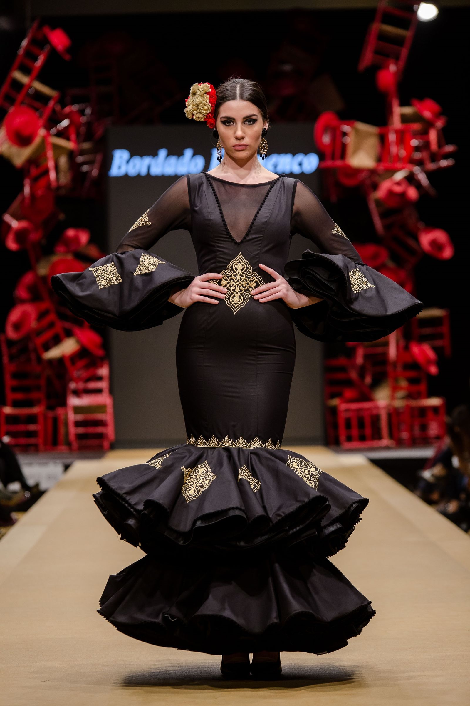 El traje de flamenca negro de 2019, sinónimo de elegancia
