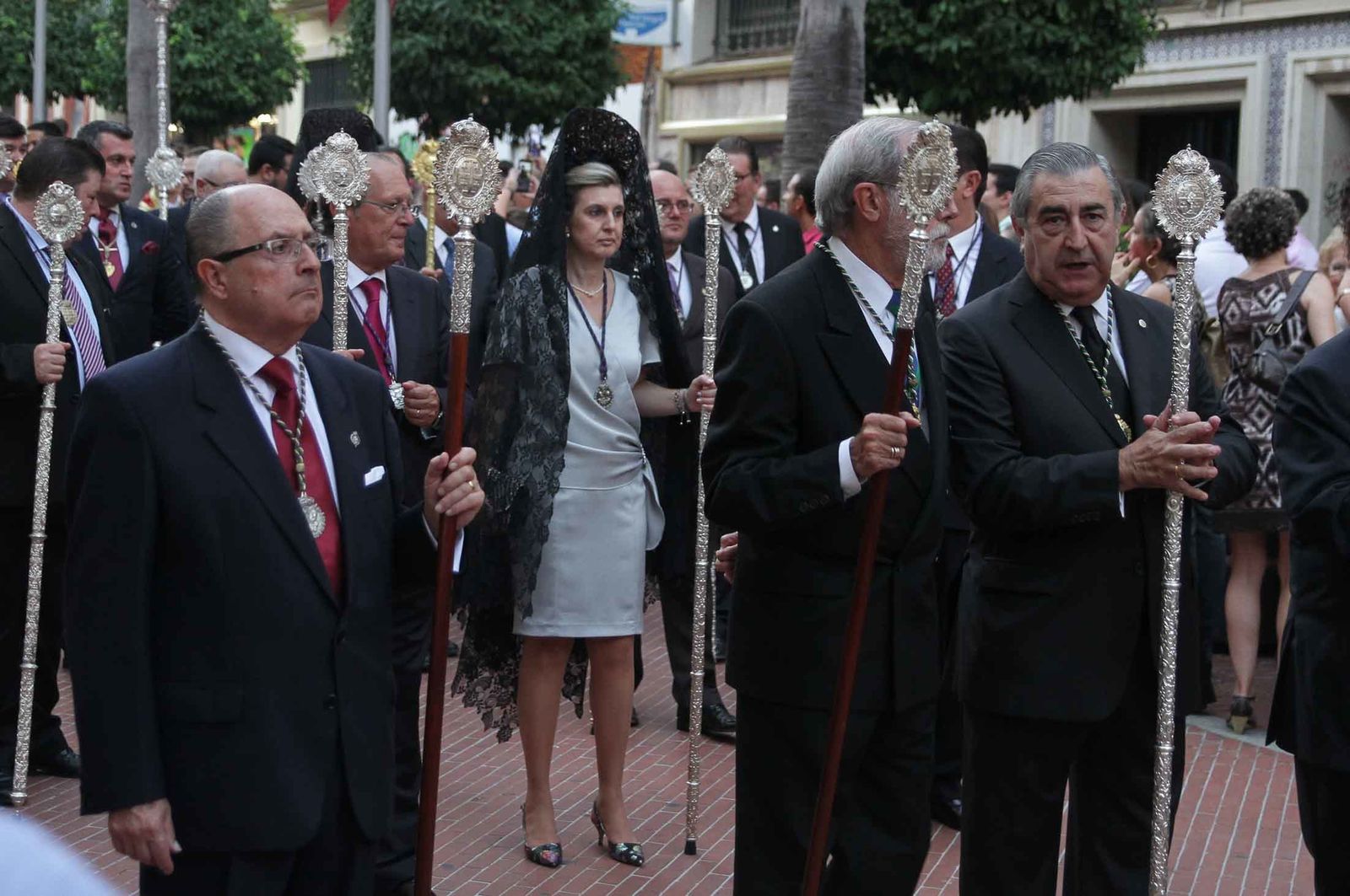 Imágenes del Señor de Pasión en la procesión del centenario de la hermandad